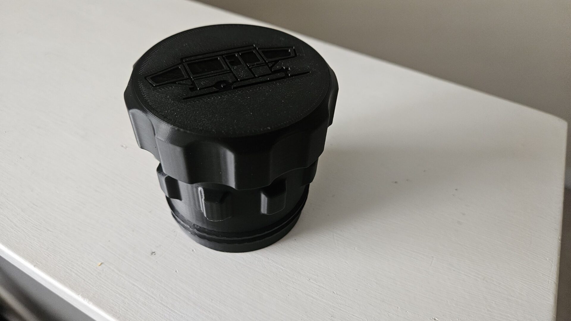 Camper RV Trailer Ball Hitch Cover - Snap on protector with Grease Containing Cap - Image 2