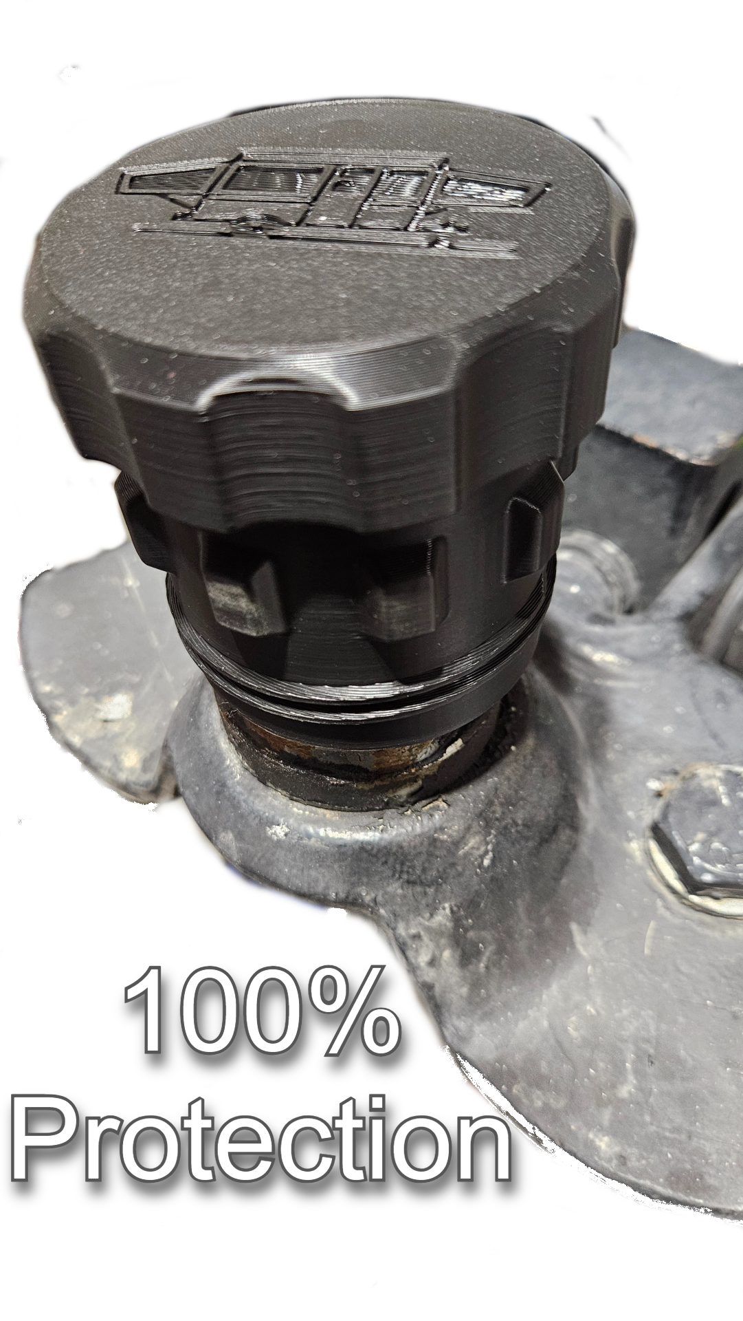 Camper RV Trailer Ball Hitch Cover - Snap on protector with Grease Containing Cap - Image 22