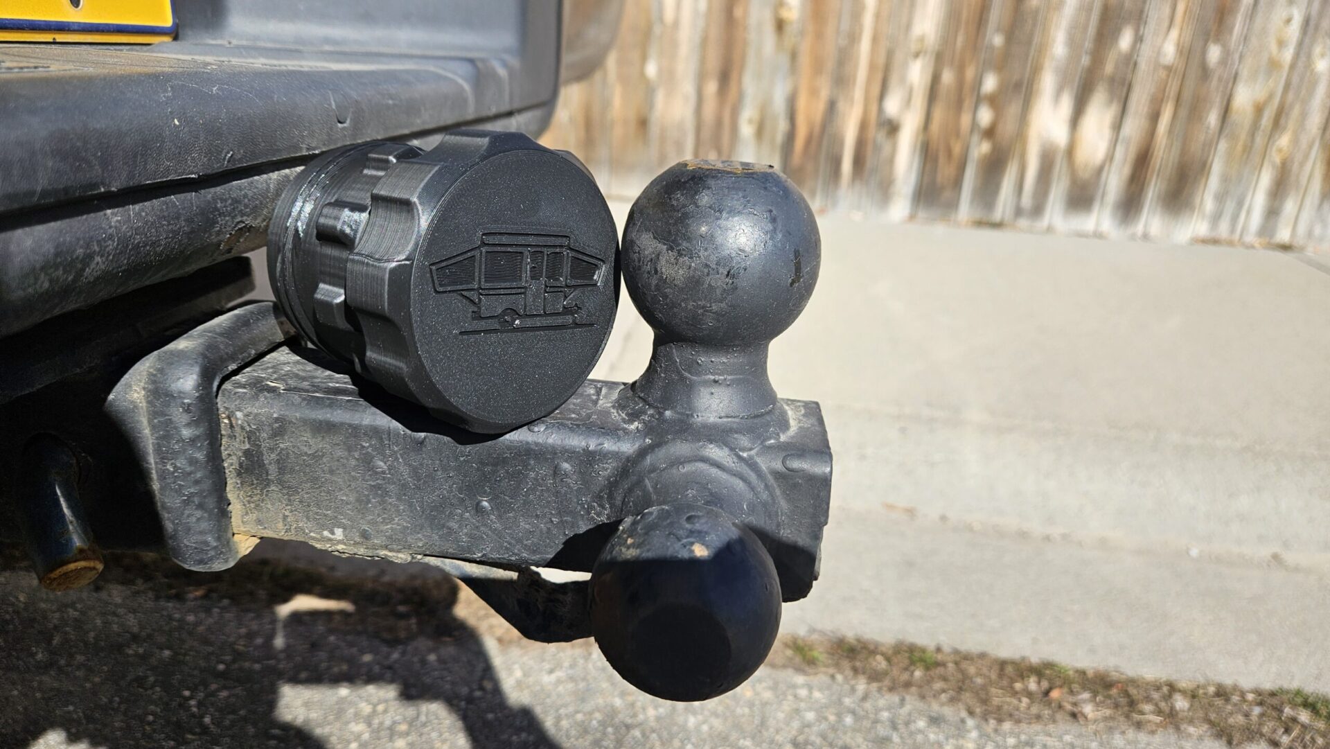 Camper RV Trailer Ball Hitch Cover - Snap on protector with Grease Containing Cap - Image 17