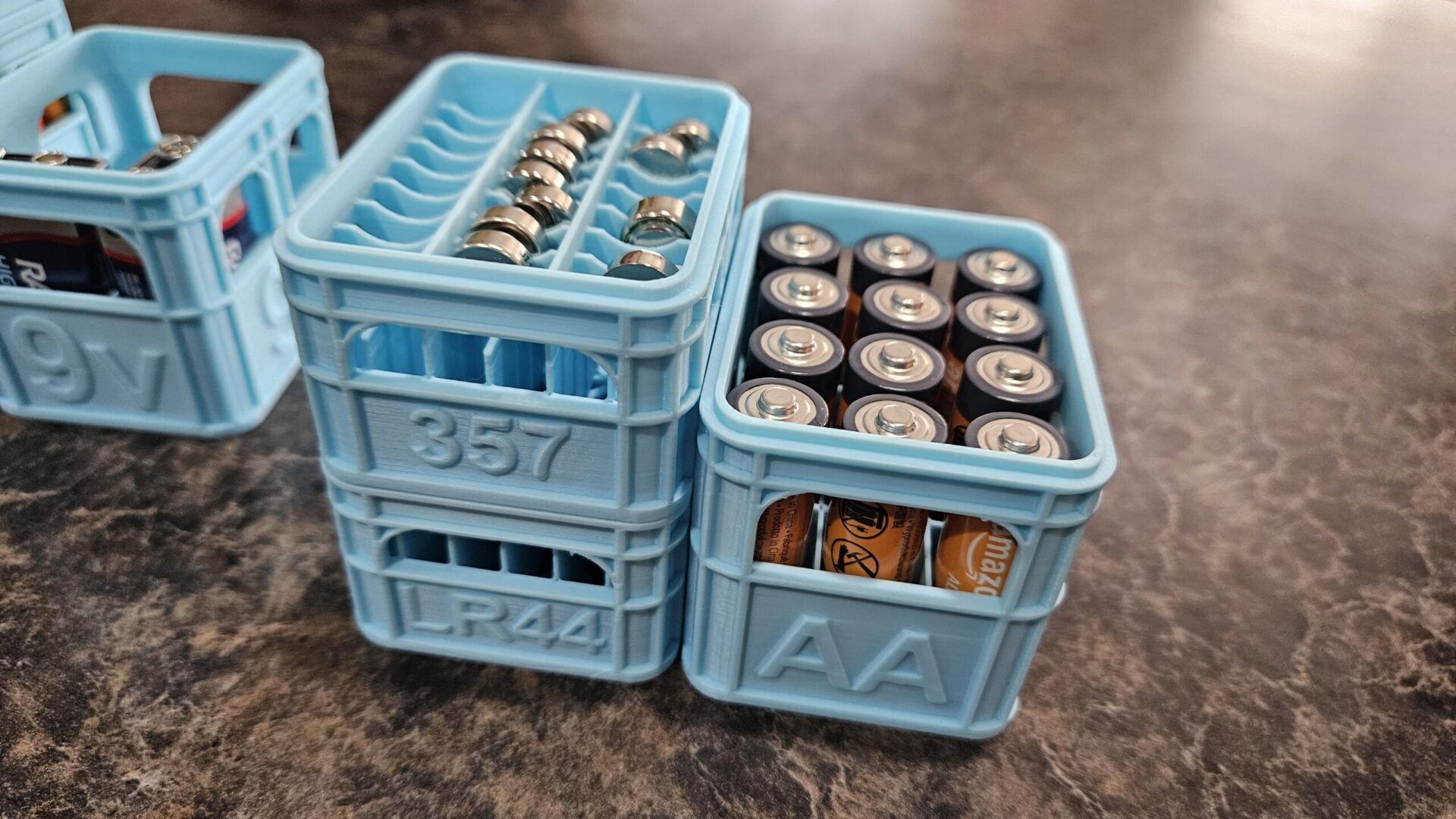 3 Pack - Beer Crate Battery Organizer Storage Boxes - Image 5