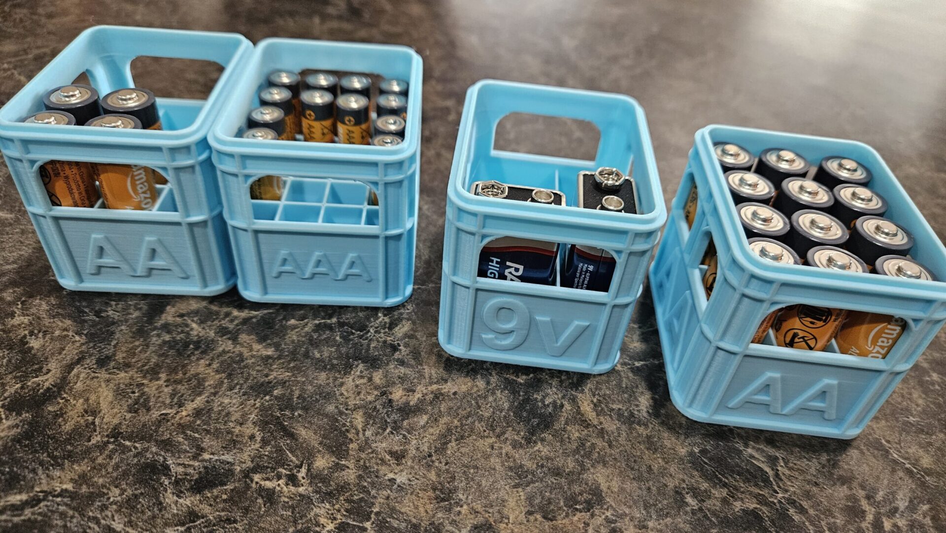 3 Pack - Beer Crate Battery Organizer Storage Boxes - Image 6
