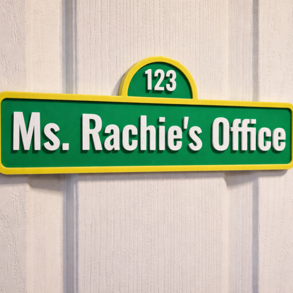 Personalized Street Style Sesame Sign Decoration