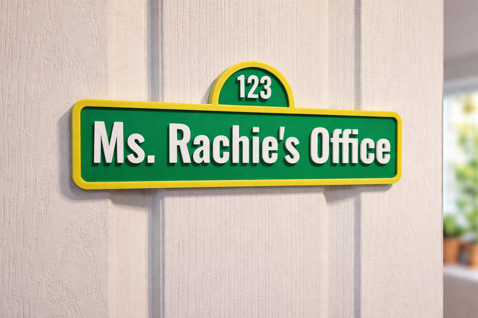 Personalized Street Style Sesame Sign Decoration