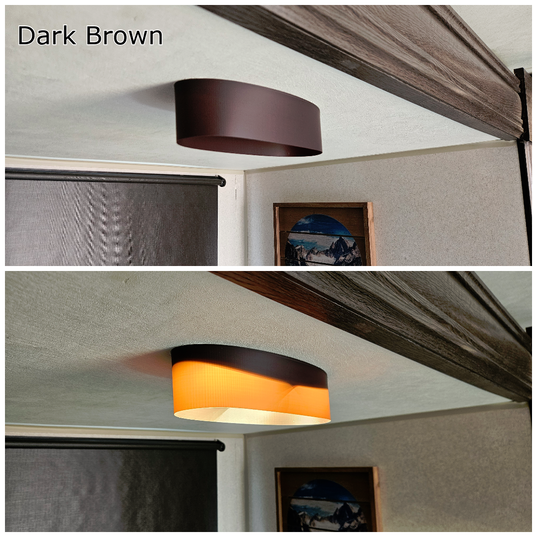 RV Camper Lamp Shade - Dream Lighting 9"x3.8" Oval - Image 28