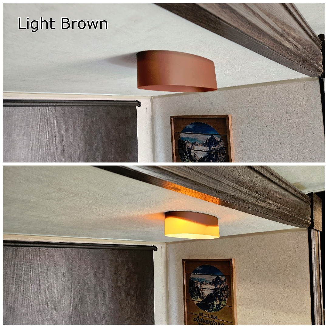 RV Camper Lamp Shade - Dream Lighting 9"x3.8" Oval - Image 36