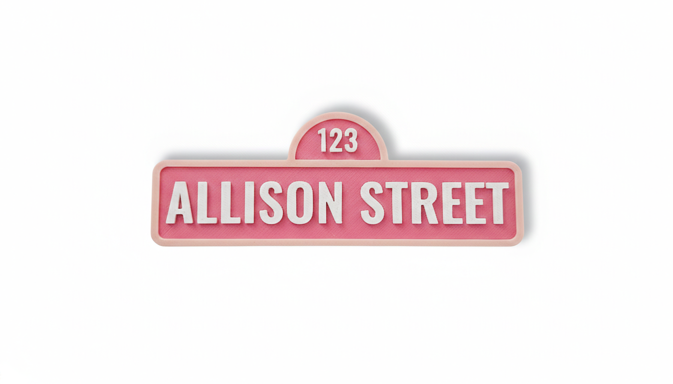 Personalized Street Style Sesame Sign Decoration - Image 7