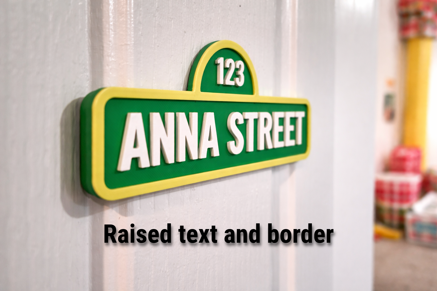 Personalized Street Style Sesame Sign Decoration - Image 8