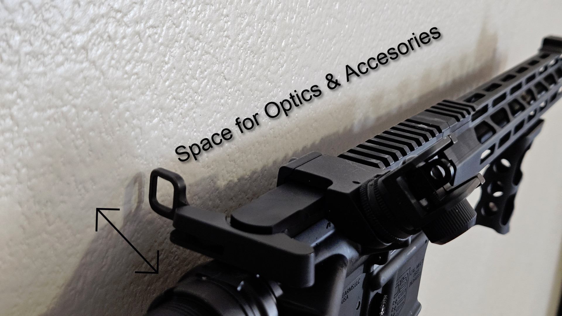 AR-15 Gun Wall Mount for 223 5.56 Rifle + Magazine Holder both vertical or horizontal - Image 8