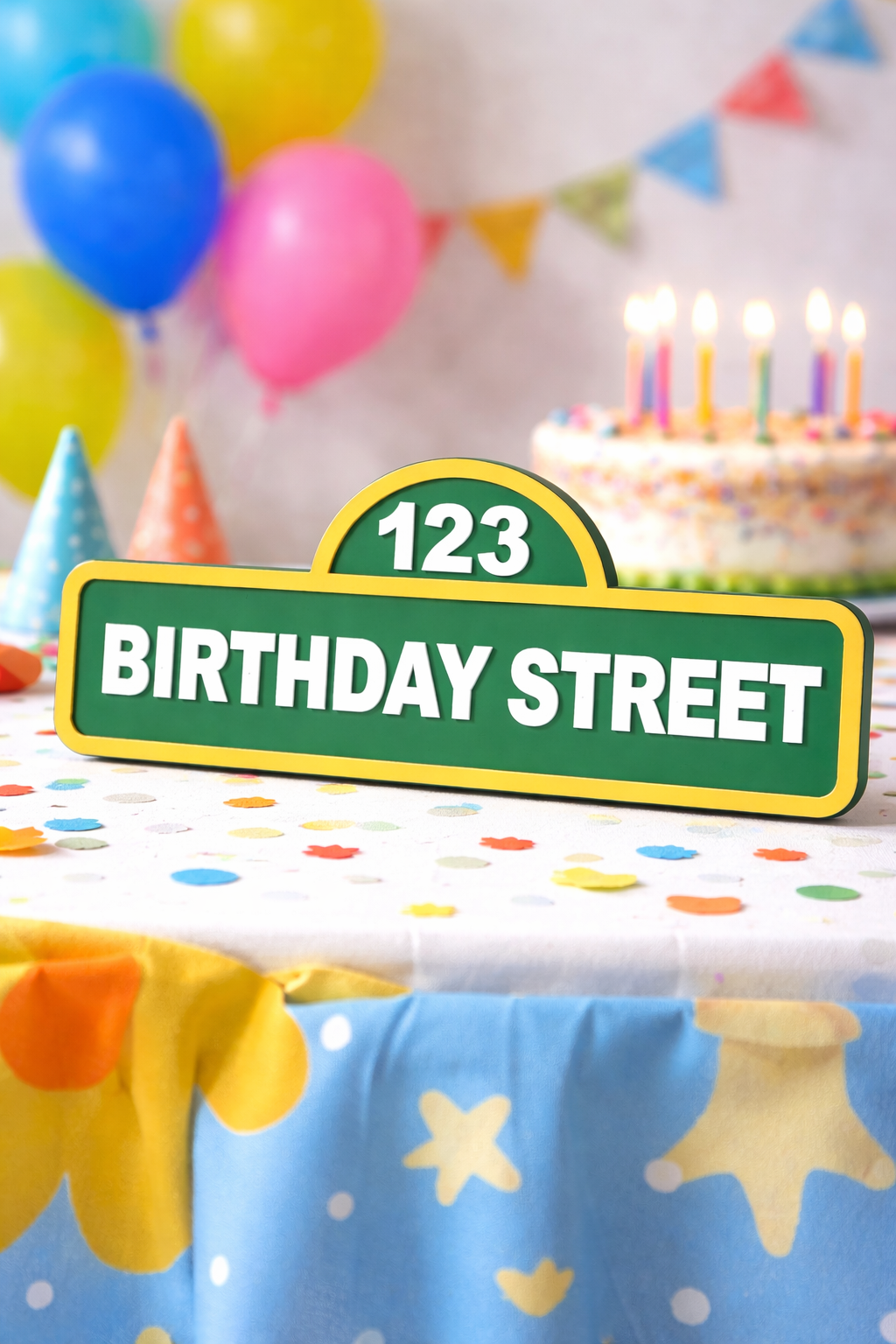 Personalized Street Style Sesame Sign Decoration - Image 4