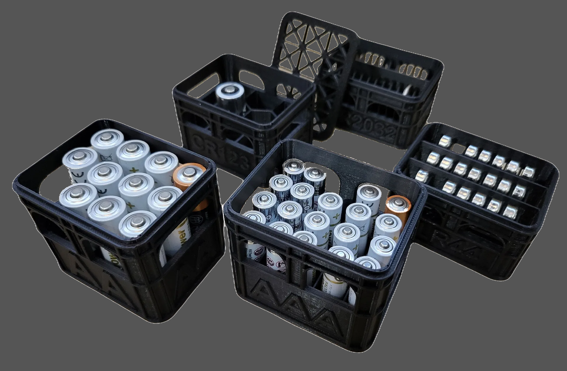 3 Pack - Beer Crate Battery Organizer Storage Boxes - Image 9