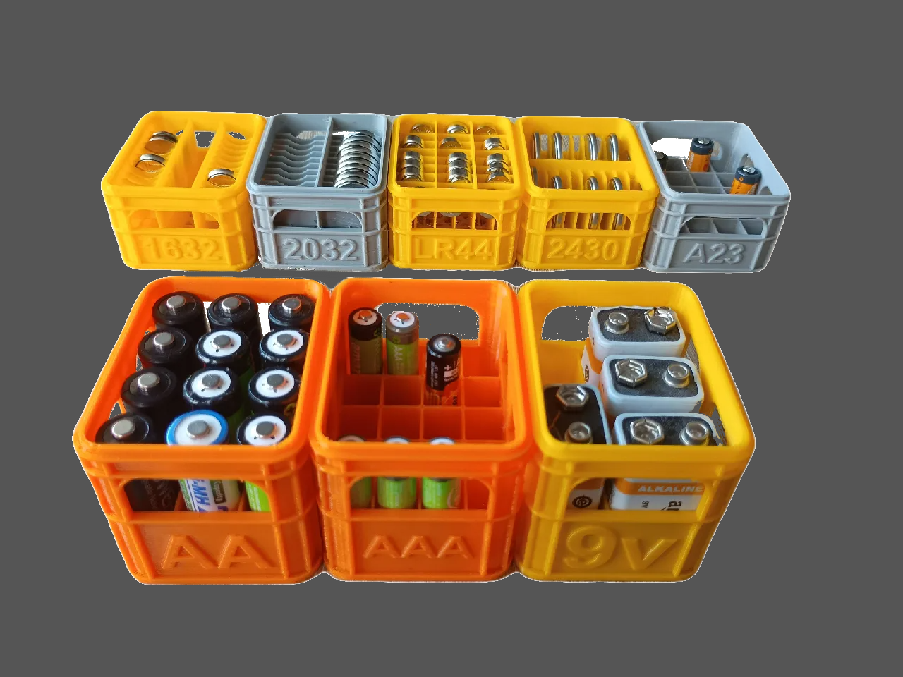 3 Pack - Beer Crate Battery Organizer Storage Boxes - Image 12