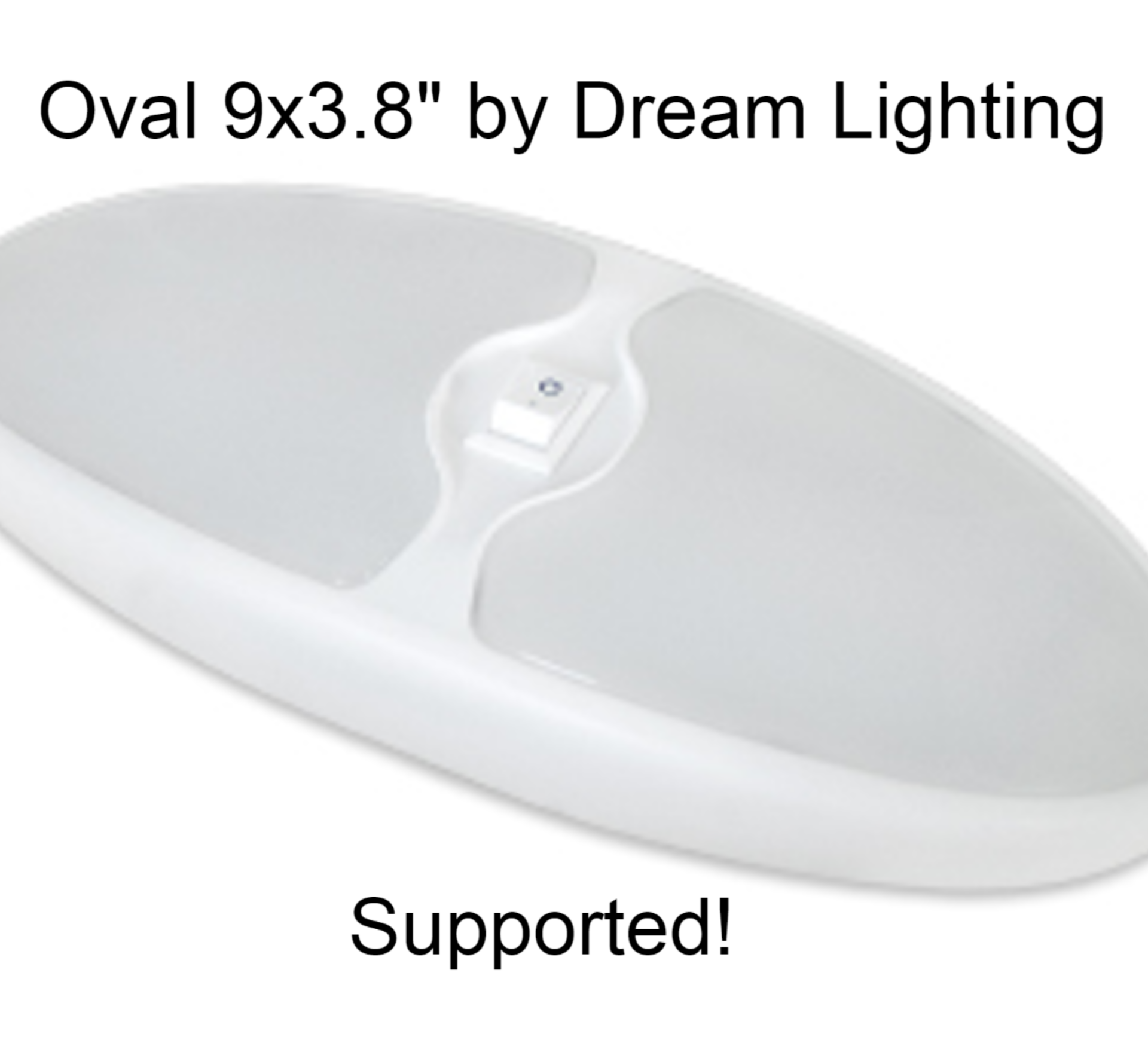 RV Camper Lamp Shade - Dream Lighting 9"x3.8" Oval - Image 21