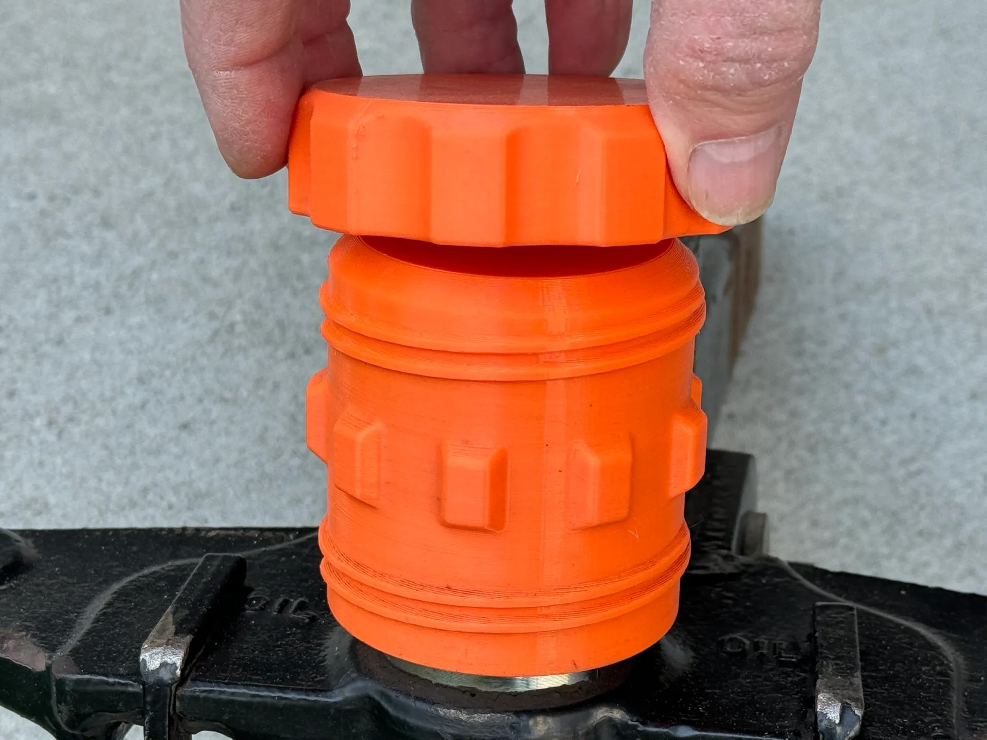 Camper RV Trailer Ball Hitch Cover - Snap on protector with Grease Containing Cap - Image 8