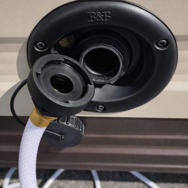 RV Fresh Water Tank Fill Adapter with Shut-Off Valve